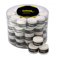 Barattolo di Overgrip morbidi bianchi per racchette da paddle: Ottima presa e controllo (60 unità)